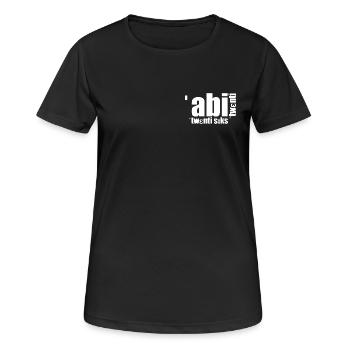 Abi twenti twenti six phonetic - Women's Breathable T-Shirt - black - Front - AI Model Female 172 light (172cm)