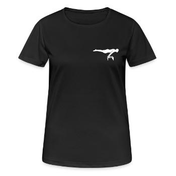 Planche - T-shirt respirant Femme - noir - Devant - AI Model Female 172 light (172cm)