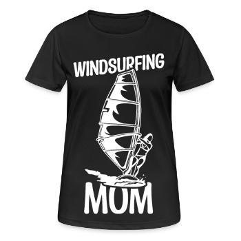 Windsurfer Mother - Women's Breathable T-Shirt - black - Front - AI Model Female 172 light (172cm)