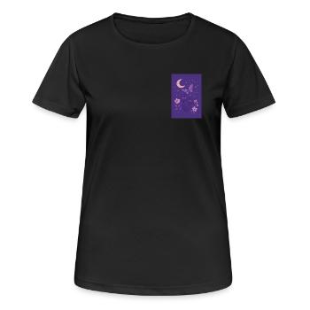 Enchanted Night - Women's Breathable T-Shirt - black - Front - AI Model Female 172 light (172cm)