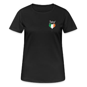 Irlande - T-shirt respirant Femme - noir - Devant - AI Model Female 172 light (172cm)