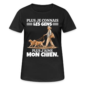 L'Amour de mon Papa : Hommage et Souvenir - T-shirt respirant Femme - noir - Devant - AI Model Female 172 light (172cm)