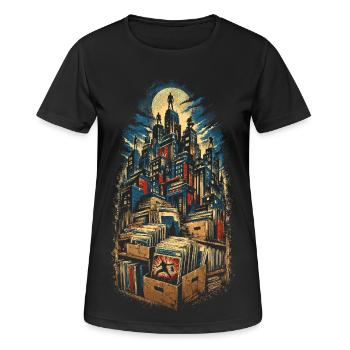 Collectionneur de bandes dessinées - T-shirt respirant Femme - noir - Devant - AI Model Female 172 light (172cm)