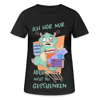 Cadeaux de hamster - T-shirt respirant Femme - noir - Devant - AI Model Female 172 light (172cm)