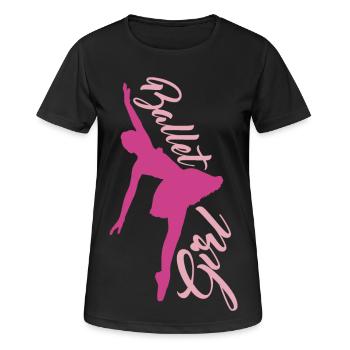 danseuse de ballet - T-shirt respirant Femme - noir - Devant - AI Model Female 172 light (172cm)