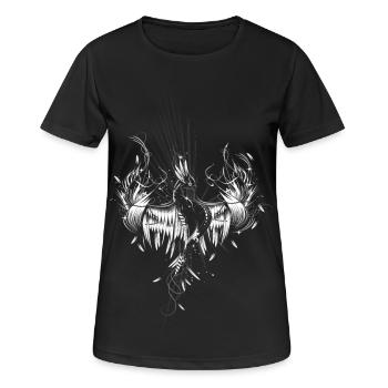 Phönix aus der Asche - Frauen T-Shirt atmungsaktiv - Schwarz - Vorne - AI Model Female 172 light (172cm)