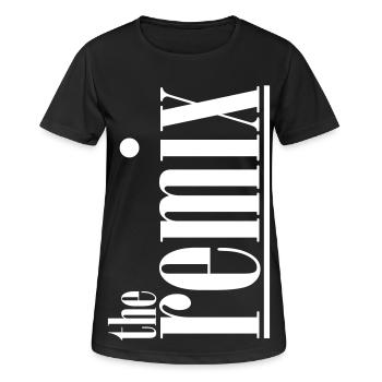 the remix with ORIGINAL father/son partnerlook typo - Women's Breathable T-Shirt - black - Front - AI Model Female 172 light (172cm)