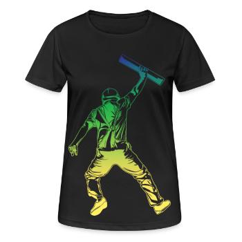 Style rétro d’architecte - T-shirt respirant Femme - noir - Devant - AI Model Female 172 light (172cm)