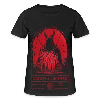 Original Sinner - Frauen T-Shirt atmungsaktiv - Schwarz - Vorne - AI Model Female 172 light (172cm)