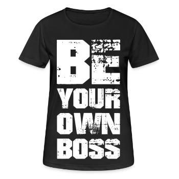 BE YOUR OWN - Women's Breathable T-Shirt - black - Front - AI Model Female 172 light (172cm)