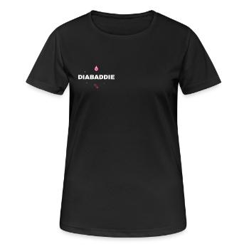 Logo Diabaddie - T-shirt respirant Femme - noir - Devant - AI Model Female 172 light (172cm)