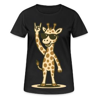 Grand et bruyant - T-shirt respirant Femme - noir - Devant - AI Model Female 172 light (172cm)
