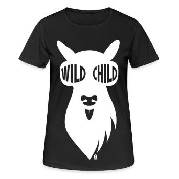 Wild Deer Girl with Sunglasses - White - Women's Breathable T-Shirt - black - Front - AI Model Female 172 light (172cm)