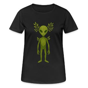 Comte - T-shirt respirant Femme - noir - Devant - AI Model Female 172 light (172cm)