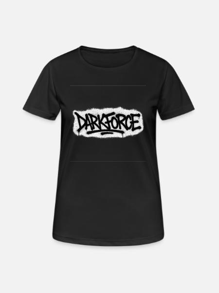 DarkForce Graffiti Wordmark - Women's Breathable T-Shirt - black