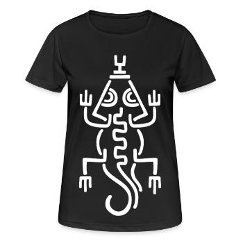 Tribal White Lizard - Women's Breathable T-Shirt - black - Front - AI Model Female 172 light (172cm)