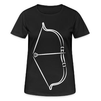 Arc et flèches - T-shirt respirant Femme - noir - Devant - AI Model Female 172 light (172cm)