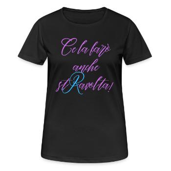I'll also make it upset - Women's Breathable T-Shirt - black - Front - AI Model Female 172 light (172cm)