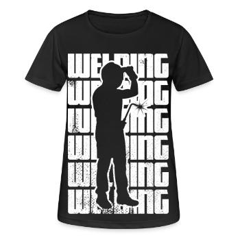 Fun welding - Women's Breathable T-Shirt - black - Front - AI Model Female 172 light (172cm)