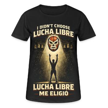 Lucha Libre Me Eligio Luchador - T-shirt respirant Femme - noir - Devant - AI Model Female 172 light (172cm)