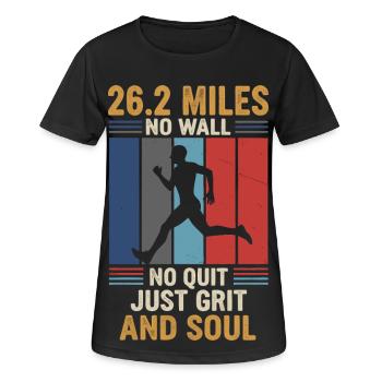 Marathon Runner 26.2 Miles - Women's Breathable T-Shirt - black - Front - AI Model Female 172 light (172cm)