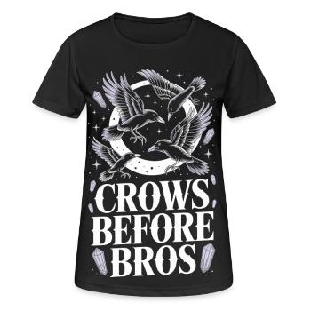 Crows of the Moon – Bro Code - T-shirt respirant Femme - noir - Devant - AI Model Female 172 light (172cm)