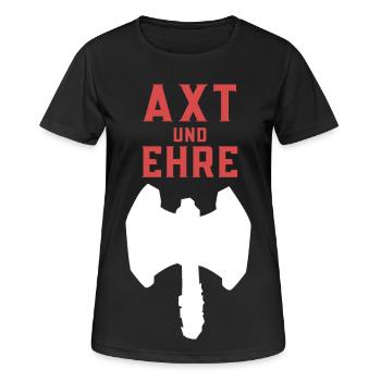Axe and Honor - Women's Breathable T-Shirt - black - Front - AI Model Female 172 light (172cm)
