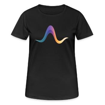 Flux de la voie de réaction – La voie du changement - T-shirt respirant Femme - noir - Devant - AI Model Female 172 light (172cm)