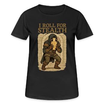 Je roule pour un voleur furtif avec un vase - T-shirt respirant Femme - noir - Devant - AI Model Female 172 light (172cm)
