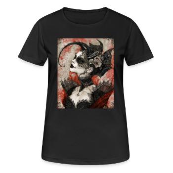 Diva gothique sombre - T-shirt respirant Femme - noir - Devant - AI Model Female 172 light (172cm)