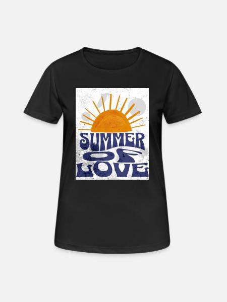 summer of love - Women's Breathable T-Shirt - black