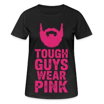 Les durs à cuire portent du rose - T-shirt respirant Femme - noir - Devant - AI Model Female 172 light (172cm)