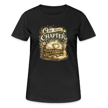 Another chapter: reading enthusiasts - Women's Breathable T-Shirt - black - Front - AI Model Female 172 light (172cm)