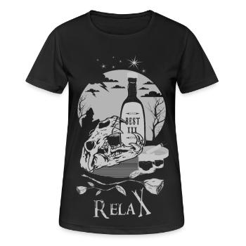 Meilleur whisky Relax - T-shirt respirant Femme - noir - Devant - AI Model Female 172 light (172cm)