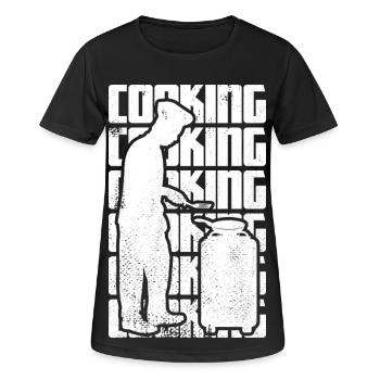 Cuisine - Women's Breathable T-Shirt - black - Front - AI Model Female 172 light (172cm)