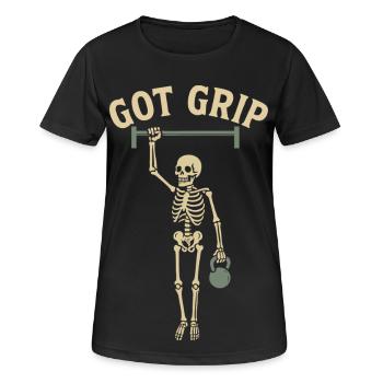 Got Grip Gymnastique suédoise Fitness Gym Entraînement - T-shirt respirant Femme - noir - Devant - AI Model Female 172 light (172cm)