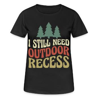 I have Rando Humour hiking - Women's Breathable T-Shirt - black - Front - AI Model Female 172 light (172cm)