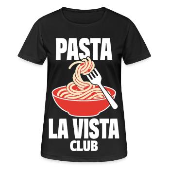 Pasta La Vista Club für Nudelfans - Frauen T-Shirt atmungsaktiv - Schwarz - Vorne - AI Model Female 172 light (172cm)