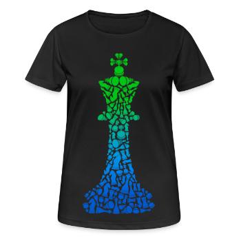 Chess Pieces Chess Set Chess Player Chess - Women's Breathable T-Shirt - black - Front - AI Model Female 172 light (172cm)