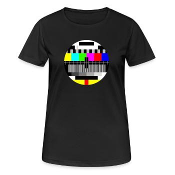 mire tv - T-shirt respirant Femme - noir - Devant - AI Model Female 172 light (172cm)