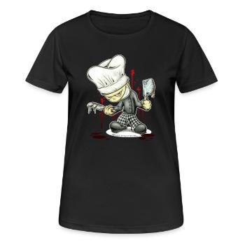 Kleiner Koch - T-shirt respirant Femme - noir - Devant - AI Model Female 172 light (172cm)