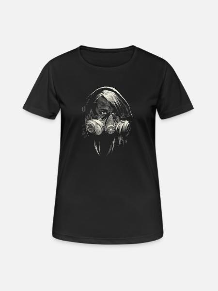 graffiti - T-shirt respirant Femme - noir