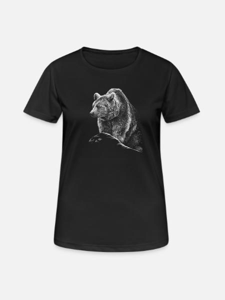 Bear - Women's Breathable T-Shirt - black