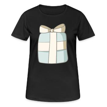 Cadeau - T-shirt respirant Femme - noir - Devant - AI Model Female 172 light (172cm)