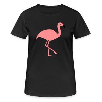 Flamingo - T-shirt respirant Femme - noir - Devant - AI Model Female 172 light (172cm)