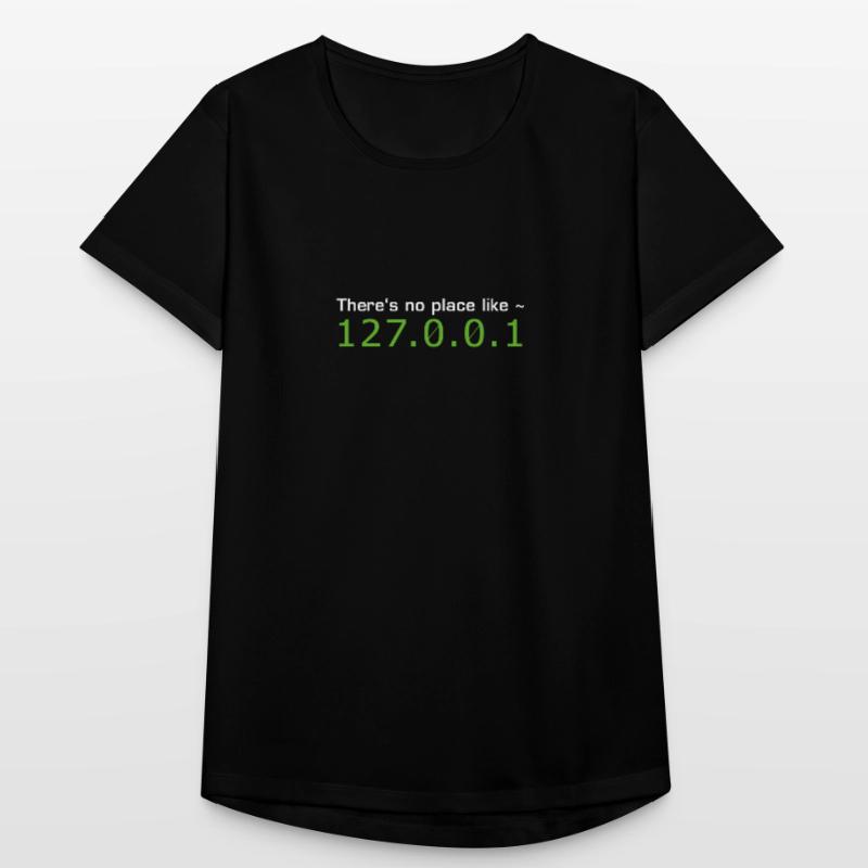 theres no place like home Code programmer Admin T-shirt respirant Femme