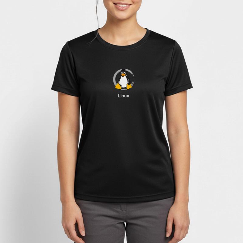 Pc computer Pinguin nerd geek Programmierer Admin Frauen T-Shirt atmungsaktiv