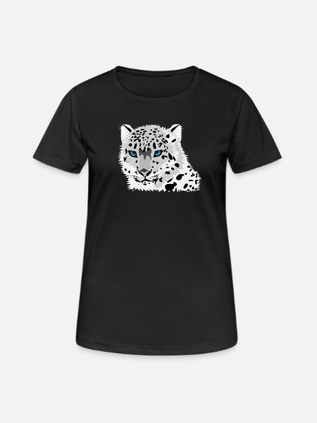 Kot lamparta - Dame T-shirt svedtransporterende - sort