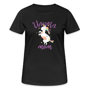 Unicorn Mother - Mothers are Unicorn Special - Women's Breathable T-Shirt - black - Front - AI Model Female 172 light (172cm)