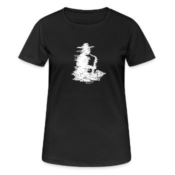 Jazz - Frauen T-Shirt atmungsaktiv - Schwarz - Vorne - AI Model Female 172 light (172cm)